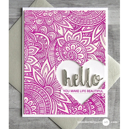 Simon Says Stamp! Simon Says Cling Rubber Stamp ORNATE BACKGROUND SSS101763