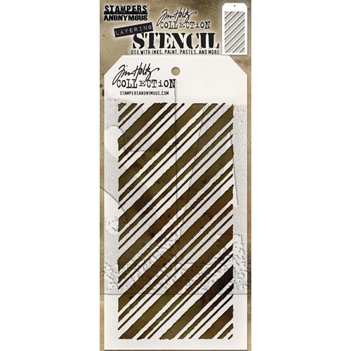 Simon Says Stamp! Tim Holtz Layering Stencil PEPPERMINT THS095