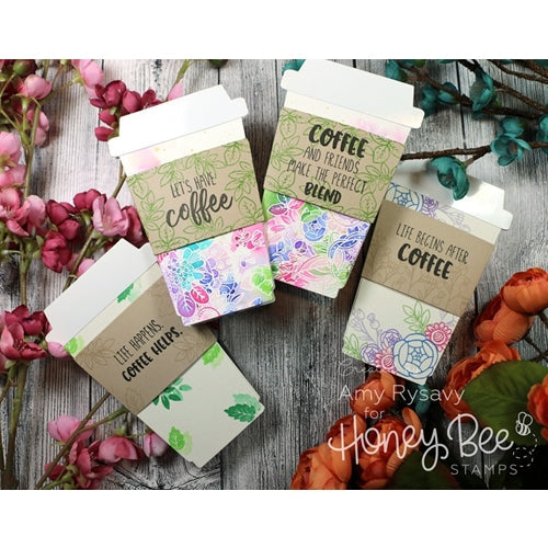 Simon Says Stamp! Honey Bee COFFEE CUP CARD Dies HBDS-CC
