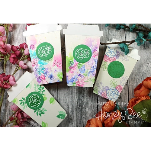 Simon Says Stamp! Honey Bee COFFEE CUP CARD Dies HBDS-CC