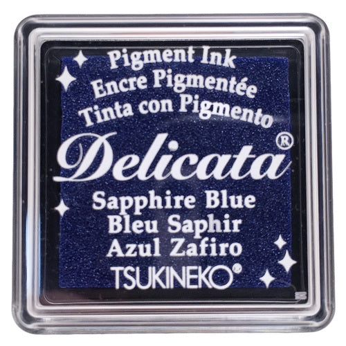 Simon Says Stamp! Tsukineko Delicata SMALL SAPPHIRE BLUE Ink Pad DESML318
