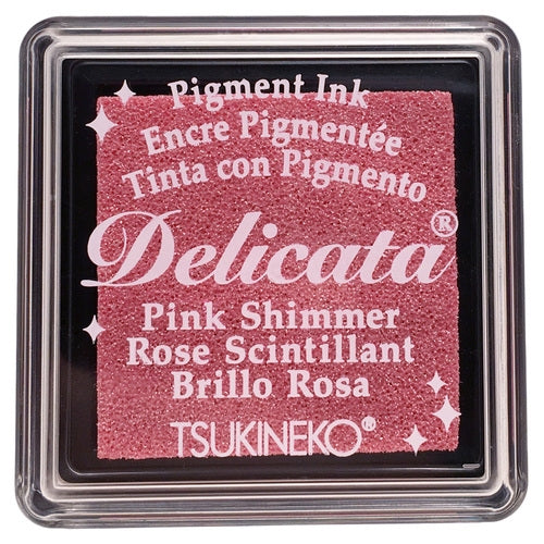 Simon Says Stamp! Tsukineko Delicata SMALL PINK SHIMMER Ink Pad DESML333