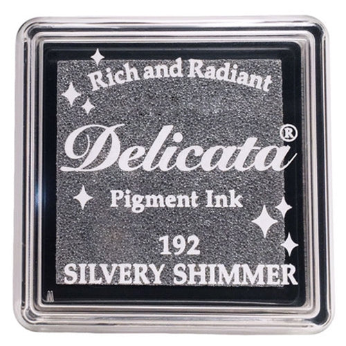 Simon Says Stamp! Tsukineko Delicata SMALL SILVERY SHIMMER Ink Pad DESML192