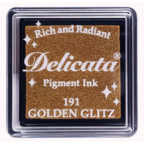 Simon Says Stamp! Tsukineko Delicata SMALL GOLDEN GLITZ Ink Pad DESML191