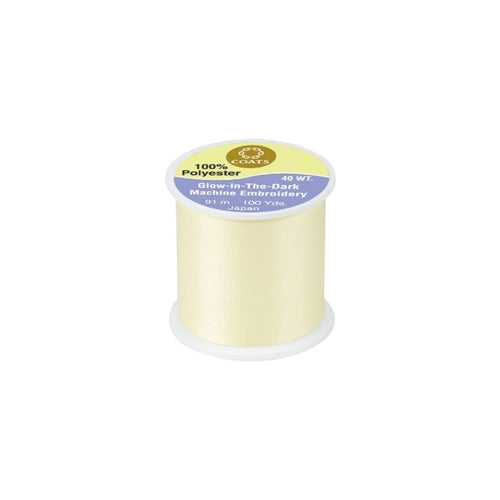 Simon Says Stamp! Coats And Clark GLOW IN THE DARK Yellow Thread 100yds 78397