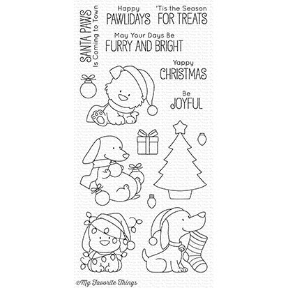 Simon Says Stamp! My Favorite Things HAPPY PAWLIDAYS Clear Stamps BB51