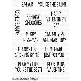 Simon Says Stamp! My Favorite Things SENDING SMOOCHES Clear Stamps CS239