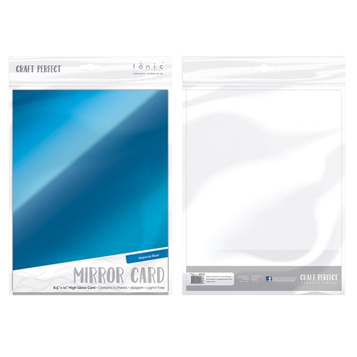 Simon Says Stamp! Tonic IMPERIAL BLUE Mirror Card Gloss Cardstock 9458E