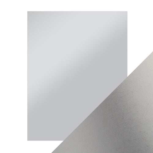 Simon Says Stamp! Tonic FROSTED SILVER Mirror Card Satin Cardstock 9482E