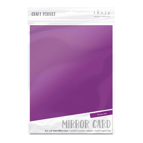 Simon Says Stamp! Tonic PURPLE MIST Mirror Card Satin Cardstock 9485E