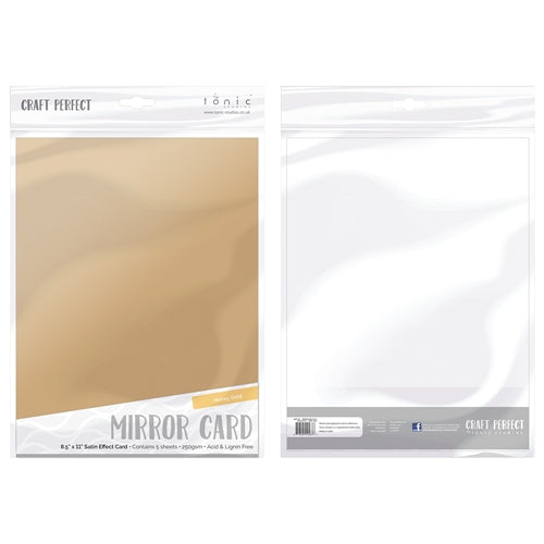 Simon Says Stamp! Tonic HONEY GOLD Mirror Card Satin Cardstock 9487E