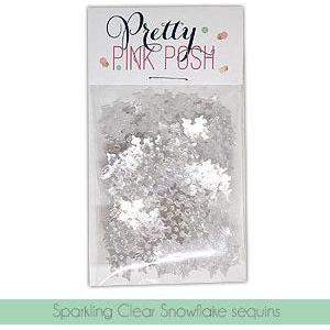 Simon Says Stamp! Pretty Pink Posh SPARKLING CLEAR SNOWFLAKES