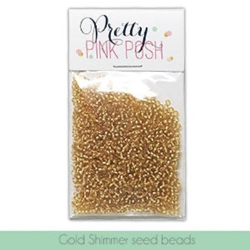 Simon Says Stamp! Pretty Pink Posh GOLD SHIMMER Seed Beads