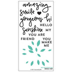 Simon Says Stamp! Concord & 9th DAHLIA TURNABOUT Clear Stamp Set 10293