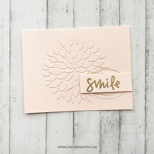 Simon Says Stamp! Concord & 9th DAHLIA TURNABOUT Die 10294