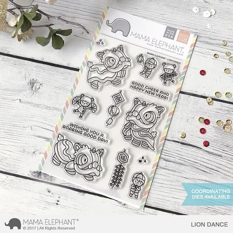 Simon Says Stamp! Mama Elephant Clear Stamps LION DANCE