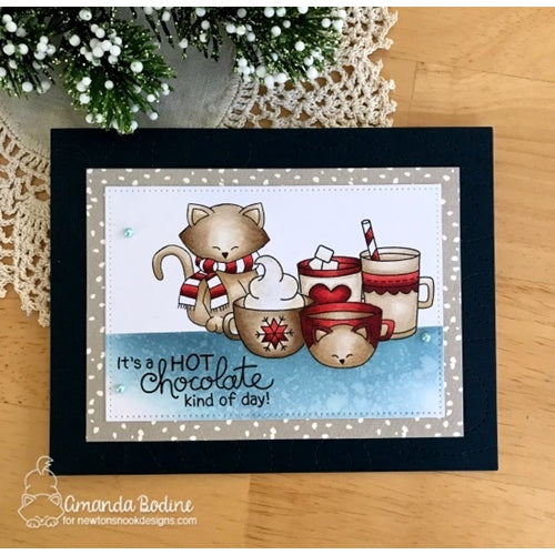 Simon Says Stamp! Newton's Nook Designs CUP OF COCOA Clear Stamp Set NN1711S03