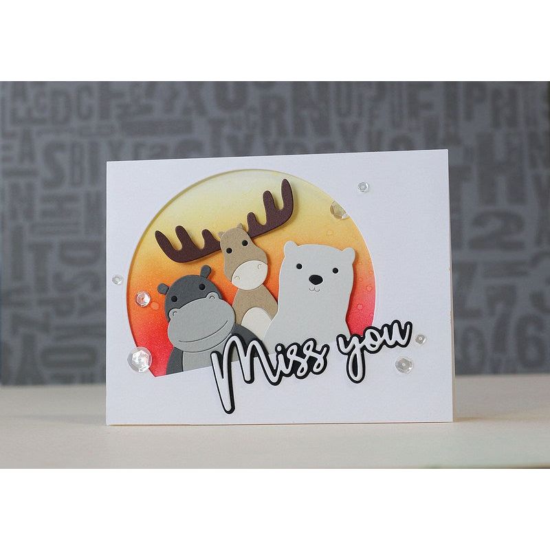 Simon Says Stamp! Simon Says Stamp SCRIPT MISS YOU Shadow Wafer Dies sssd111751