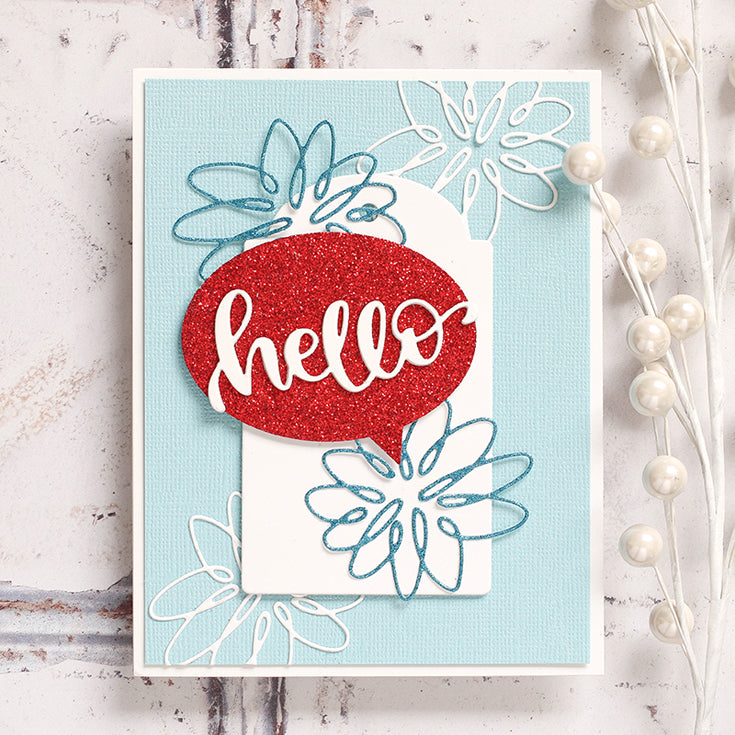 Simon Says Stamp! Simon Says Stamp SCRIPT HELLO Shadow Wafer Dies sssd111752
