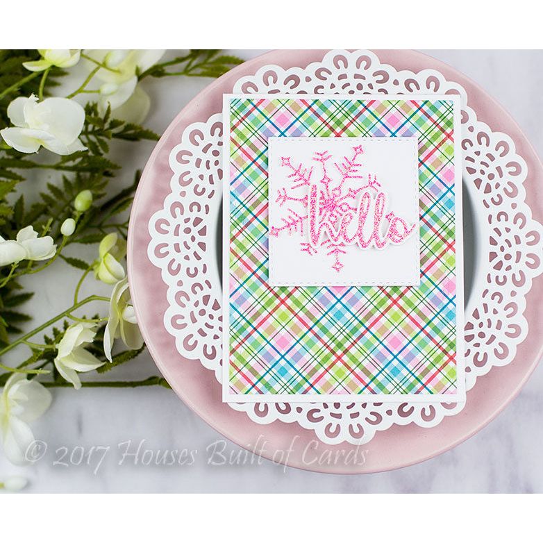 Simon Says Stamp! Simon Says Stamp SCRIPT HELLO Shadow Wafer Dies sssd111752