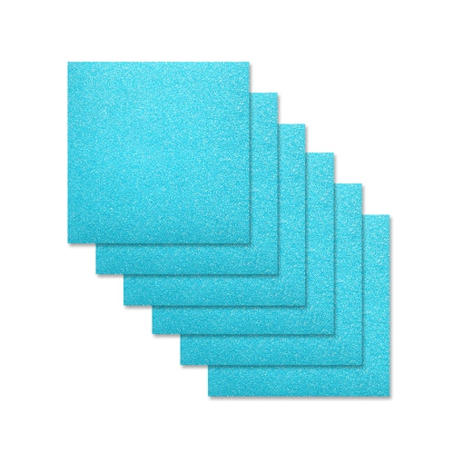 Simon Says Stamp! Simon Says Stamp Cardstock AQUA GLITTER 6x6 sss313
