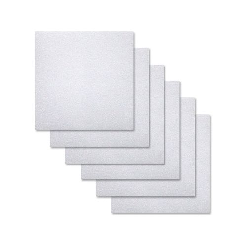 Simon Says Stamp 6 Sheets Glitter Cardstock White 6x6 sss318
