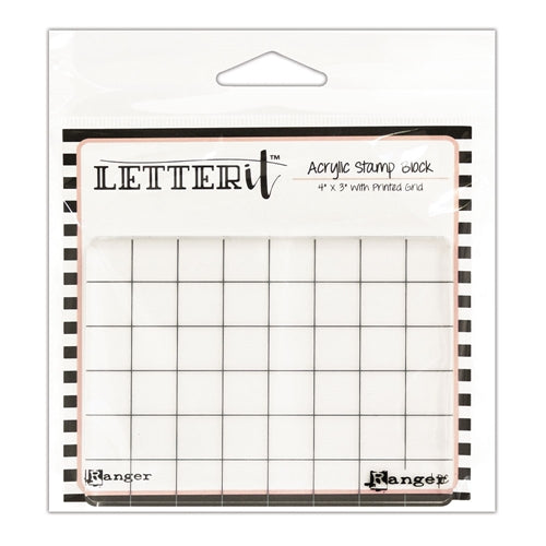 Simon Says Stamp! Ranger ACRYLIC STAMPING BLOCK Letter It let60888