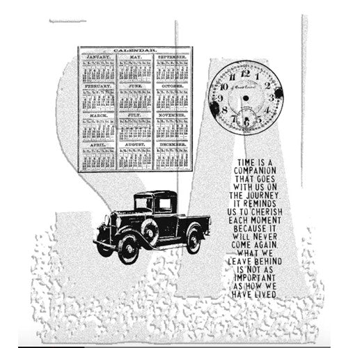 Simon Says Stamp! Tim Holtz Cling Rubber Stamps ELEMENTS OF TIME CMS038