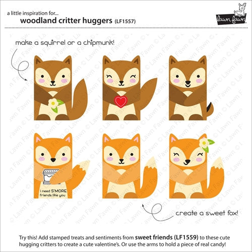 Simon Says Stamp! Lawn Fawn WOODLAND CRITTER HUGGERS Lawn Cuts LF1557