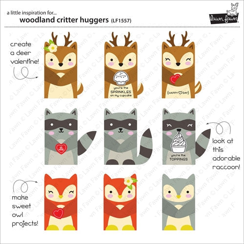 Simon Says Stamp! Lawn Fawn WOODLAND CRITTER HUGGERS Lawn Cuts LF1557