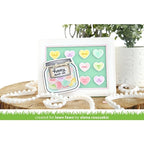 Simon Says Stamp! Lawn Fawn HOW YOU BEAN CONVERSATION HEART ADD-ON Clear Stamps LF1553