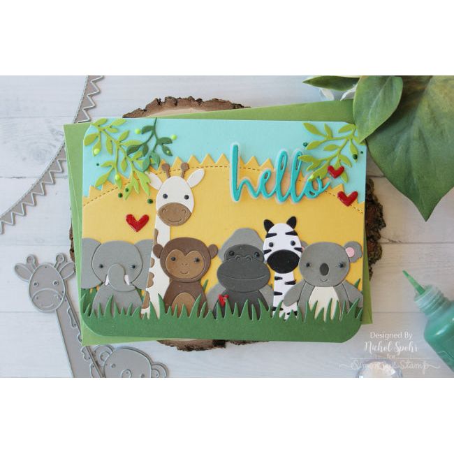 Simon Says Stamp! Simon Says Stamp PICTURE BOOK ZEBRA Wafer Dies s513