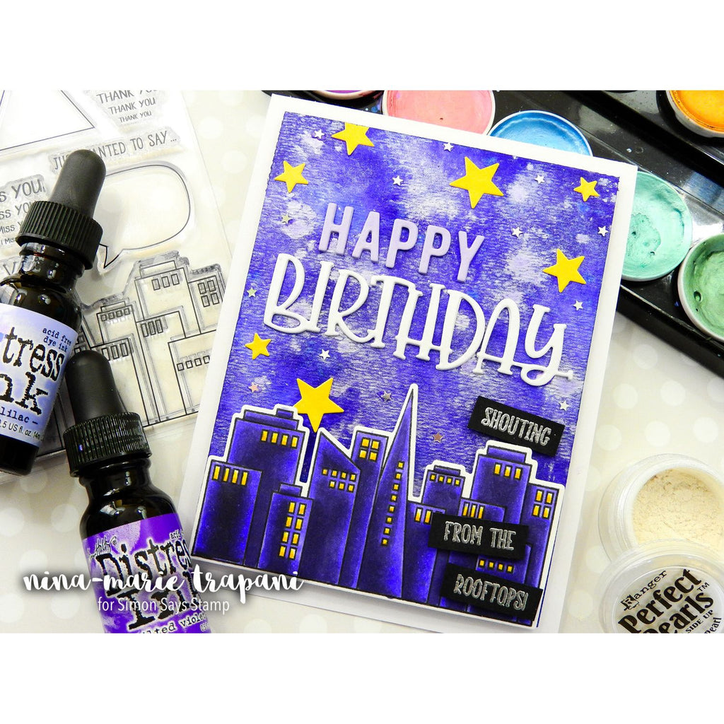 Simon Says Stamp! Simon Says Stamp HAPPY BIRTHDAY Wafer Dies sssd111778