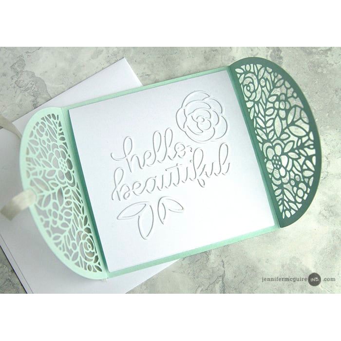 Simon Says Stamp! Simon Says Stamp HELLO BEAUTIFUL GORGEOUS Wafer Dies sssd111784
