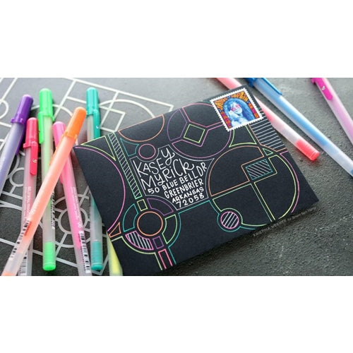 Simon Says Stamp! Sakura CLASSIC WHITE Bold Line 10 Gelly Roll Pen 31031