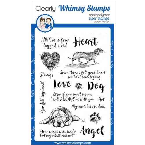 Simon Says Stamp! Whimsy Stamps FILL MY HEART Clear Stamps cwsd259
