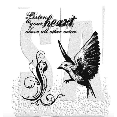 Simon Says Stamp! Tim Holtz Cling Rubber Stamps TAKE FLIGHT CMS017
