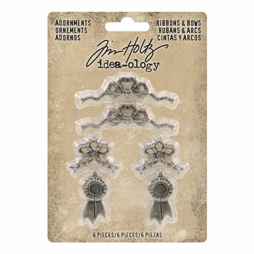 Simon Says Stamp! Tim Holtz Idea-ology RIBBONS & BOWS Adornments th93686