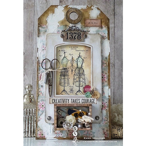 Simon Says Stamp! Tim Holtz Idea-ology RIBBONS & BOWS Adornments th93686