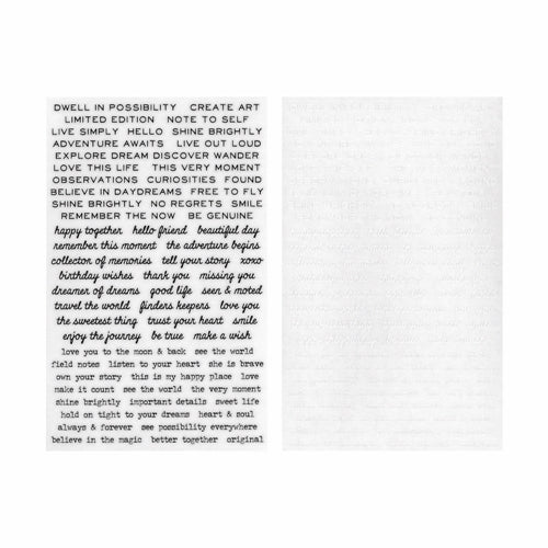 Simon Says Stamp! Tim Holtz Idea-ology TINY TEXT Remnant Rubs th93695