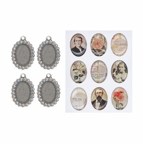 Simon Says Stamp! Tim Holtz Idea-ology JEWELED CHARMS th93697