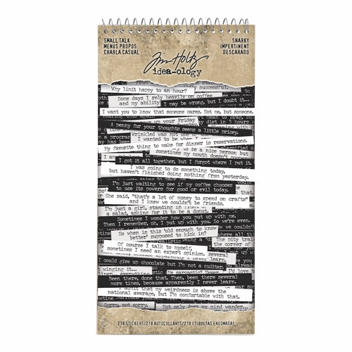 Simon Says Stamp! Tim Holtz Idea-ology SNARKY Small Talk Stickers th93704