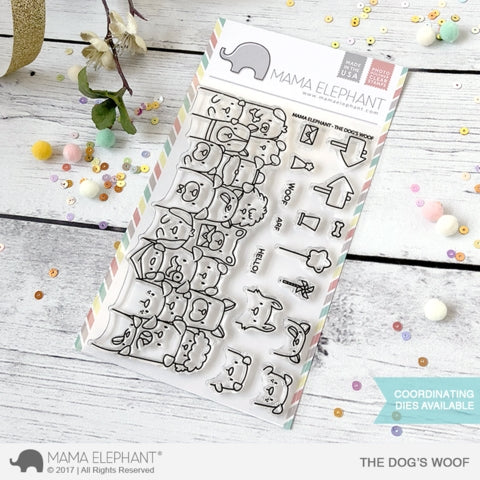Simon Says Stamp! Mama Elephant Clear Stamp THE DOG'S WOOF