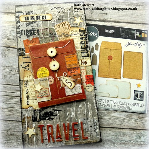 Ticket Booth by Tim Holtz - Cling Mount Stamps - Stampers Anonymous - Sizzix