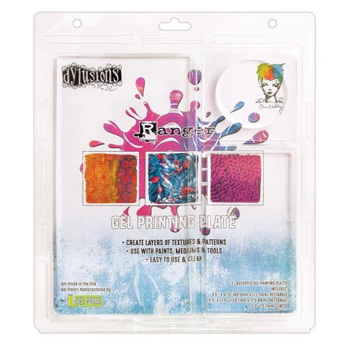 Simon Says Stamp! Ranger GEL PRINTING PLATE 3 PACK Dylusions jep59462