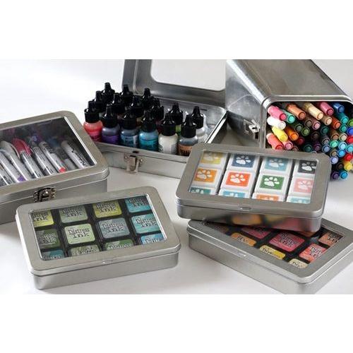 Simon Says Stamp! Tim Holtz Stackable INK STORAGE TIN Ranger tac58618 | color-code:ALT01