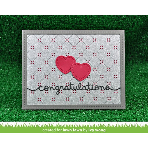 Simon Says Stamp! Lawn Fawn QUILTED BACKDROP Lawn Cuts LF1625