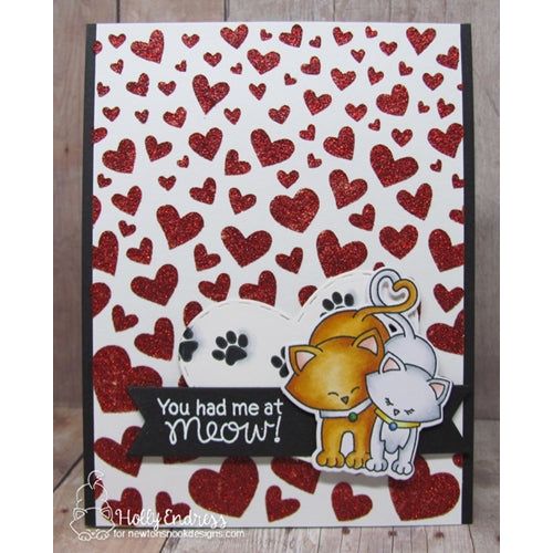 Simon Says Stamp! Newton's Nook Designs TUMBLING HEARTS Stencil NN1801T01
