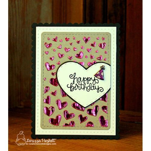 Simon Says Stamp! Newton's Nook Designs TUMBLING HEARTS Stencil NN1801T01