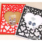 Simon Says Stamp! Newton's Nook Designs TUMBLING HEARTS Stencil NN1801T01